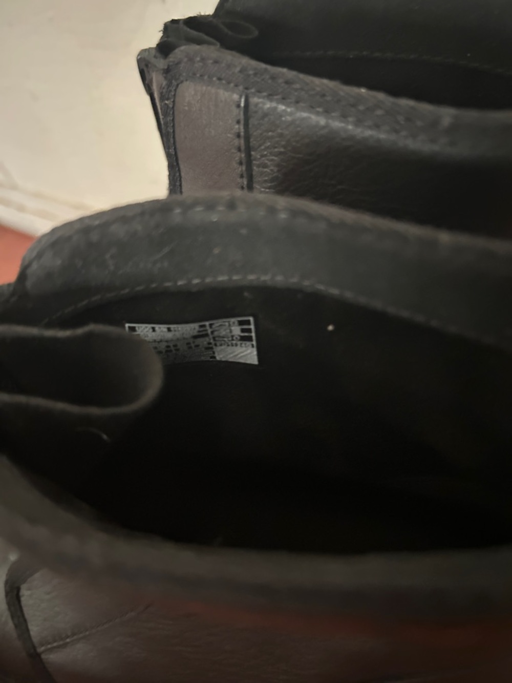 UGG Women's Black Front-Zip Platform Moto Boots - Picture 5 of 8